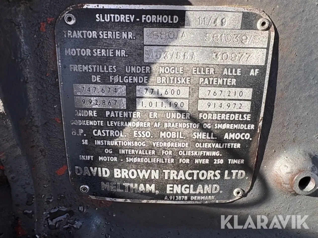 Billede 8 - Veteran traktor David Brown 880