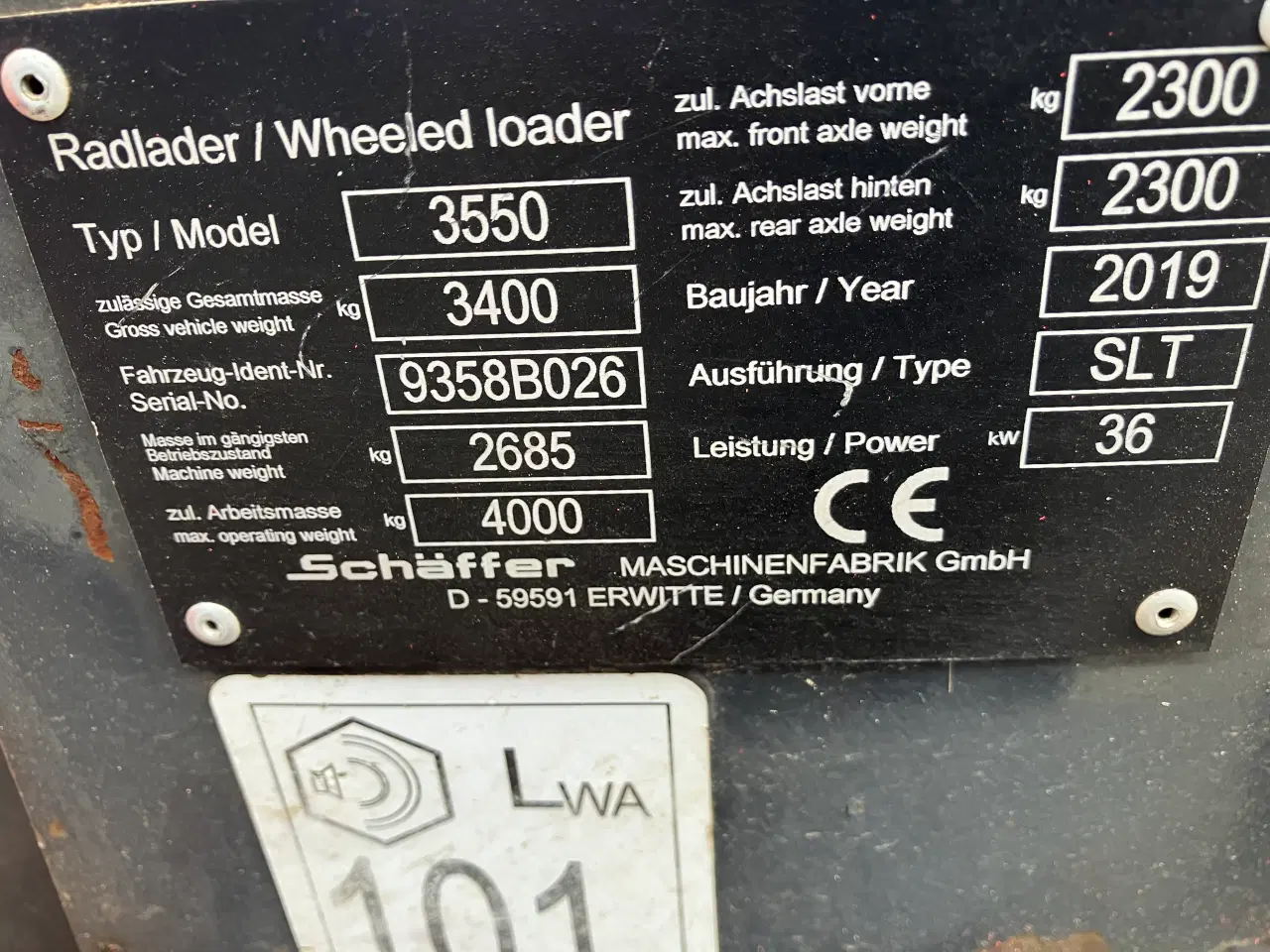 Billede 10 - scheffer 3550 løfter 16-1700kg.