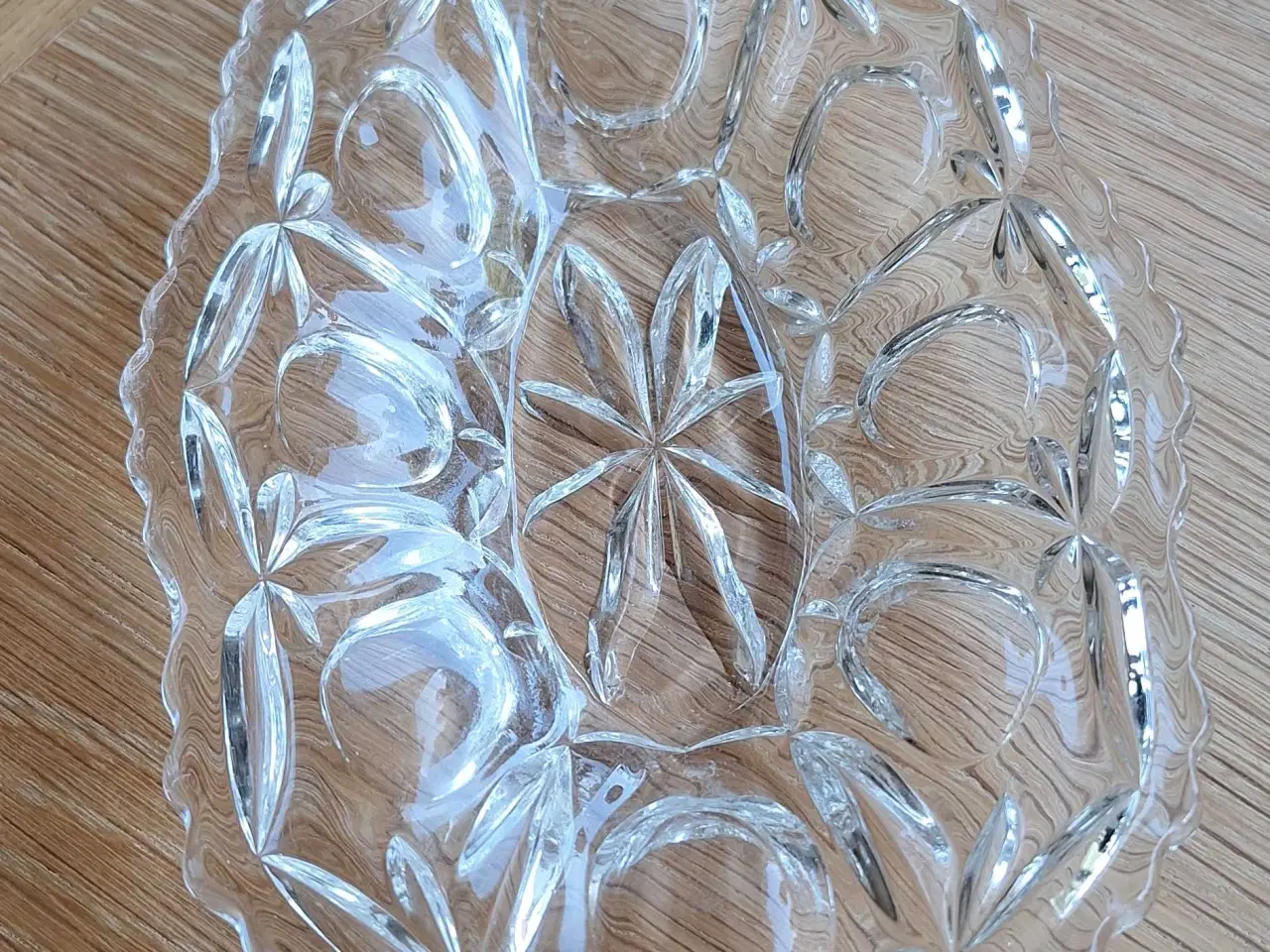 Billede 1 - Ovalt glasfad 