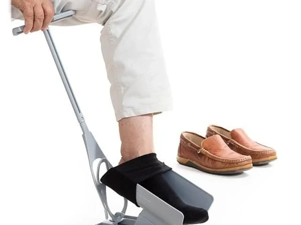 Billede 5 - Hjælpemiddel til sokker og skohorn med sokkefjerner Shoeasy InnovaGoods
