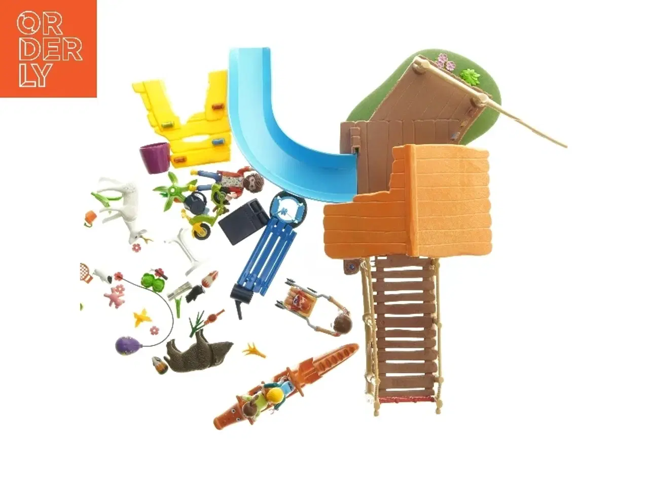 Billede 3 - Playmobil legeplads med tilbehør (str. 21x36x27 cm)