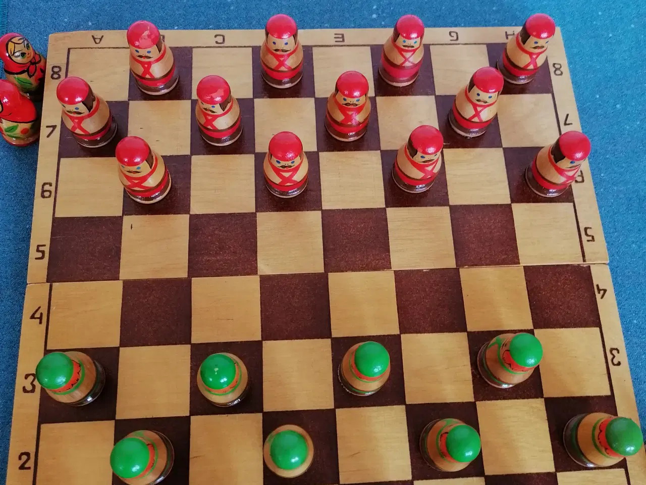 Billede 3 - Flot Matrjosjka Dam og Mølle Spil