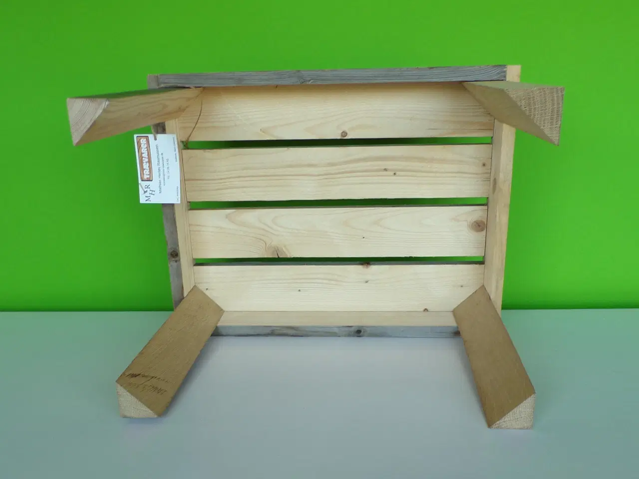 Billede 2 - Bord af genbrugstræ fyr - sidebord