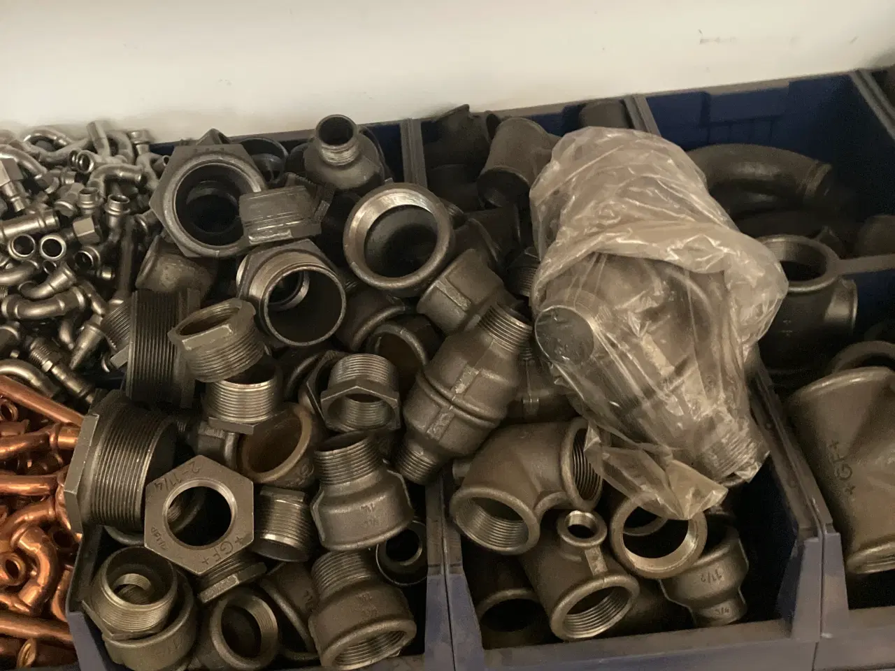 Billede 4 - Sort gevind fittings