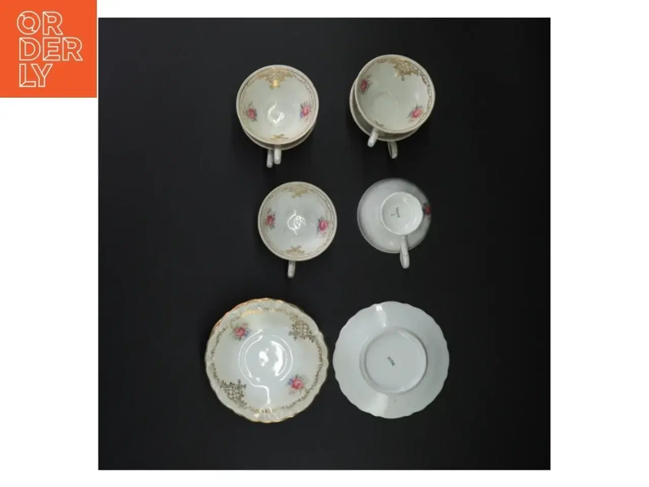 Billede 2 - Porcelæn kaffestel fra Import (str. 11 x 5 cm)