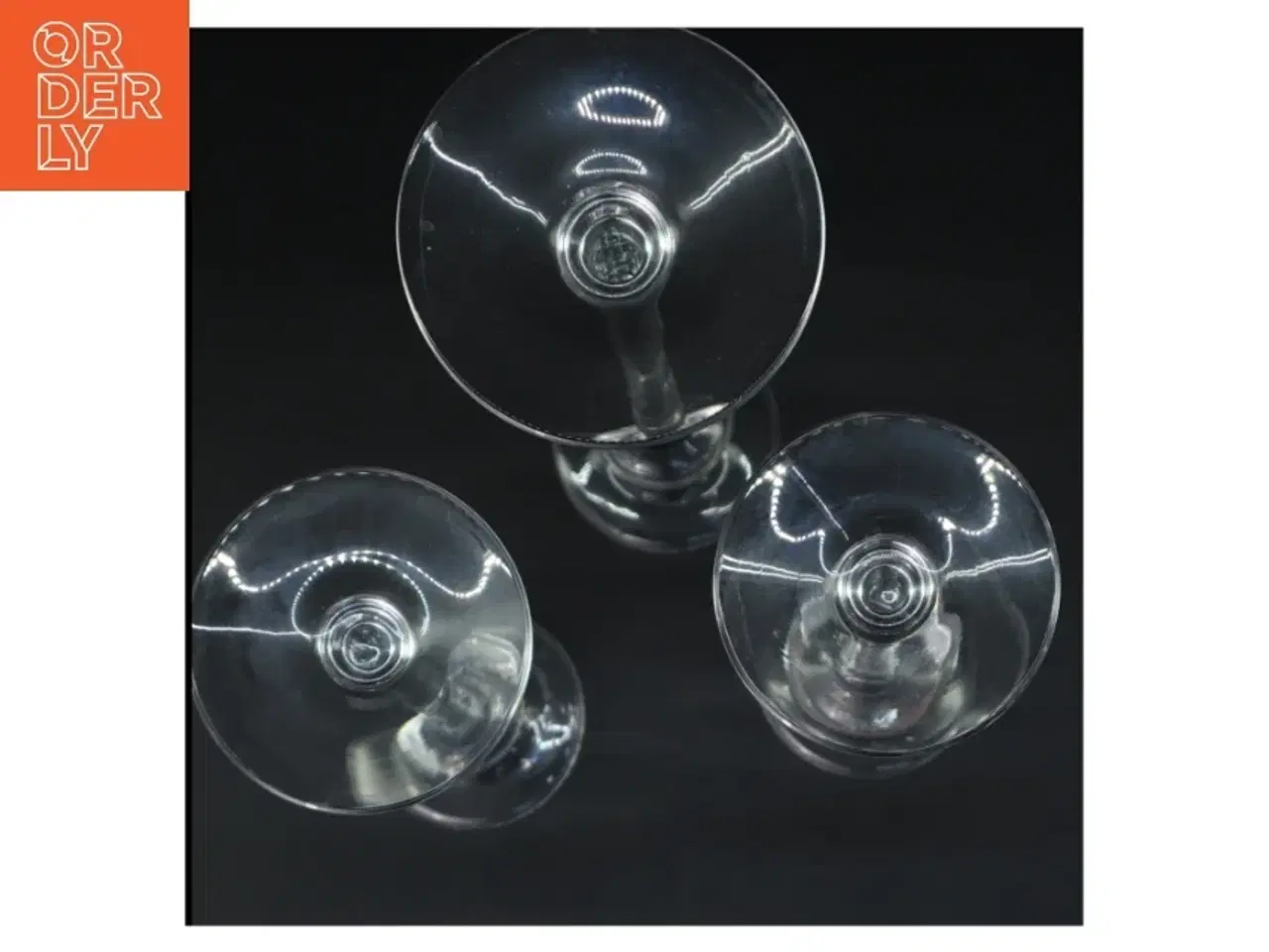 Billede 2 - Glas lysestager holmegård/royal copenhagen (str. Ø 8 cm længde 22,5 & 29 cm)