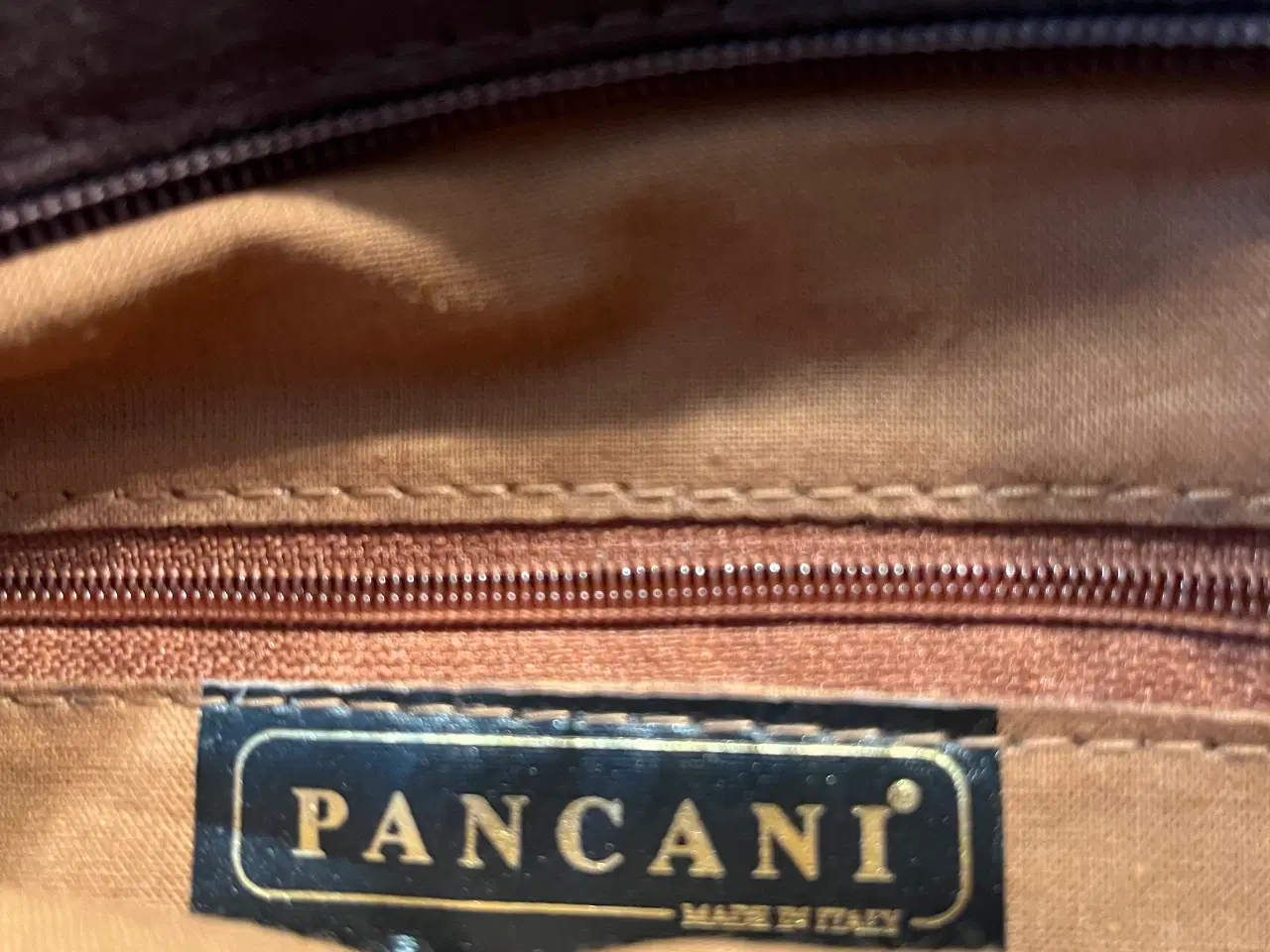 Billede 2 - Pancani skyldertaske i kanvas og strå