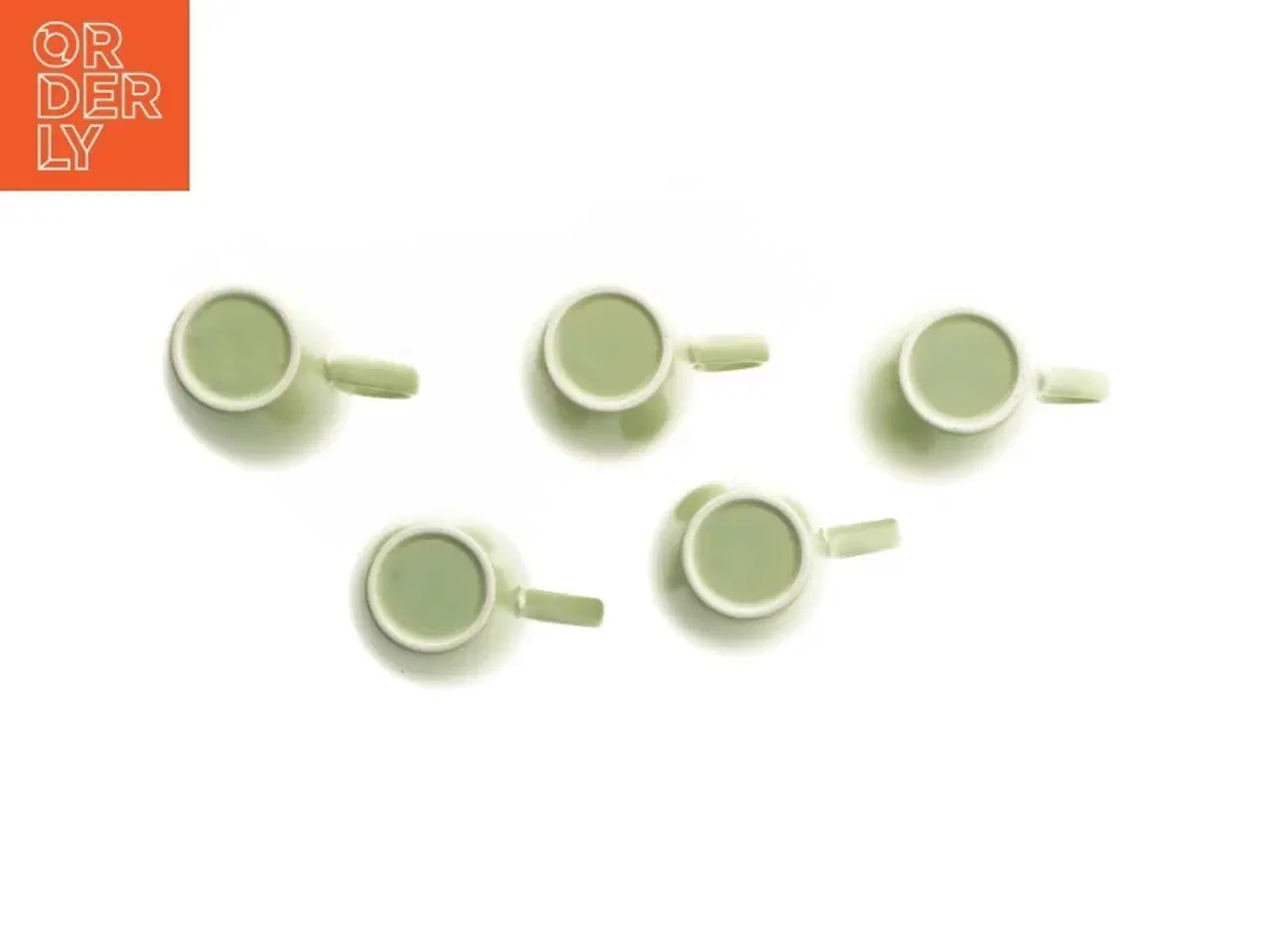 Billede 3 - 5 grønne krus (str. 8,5x11 cm)