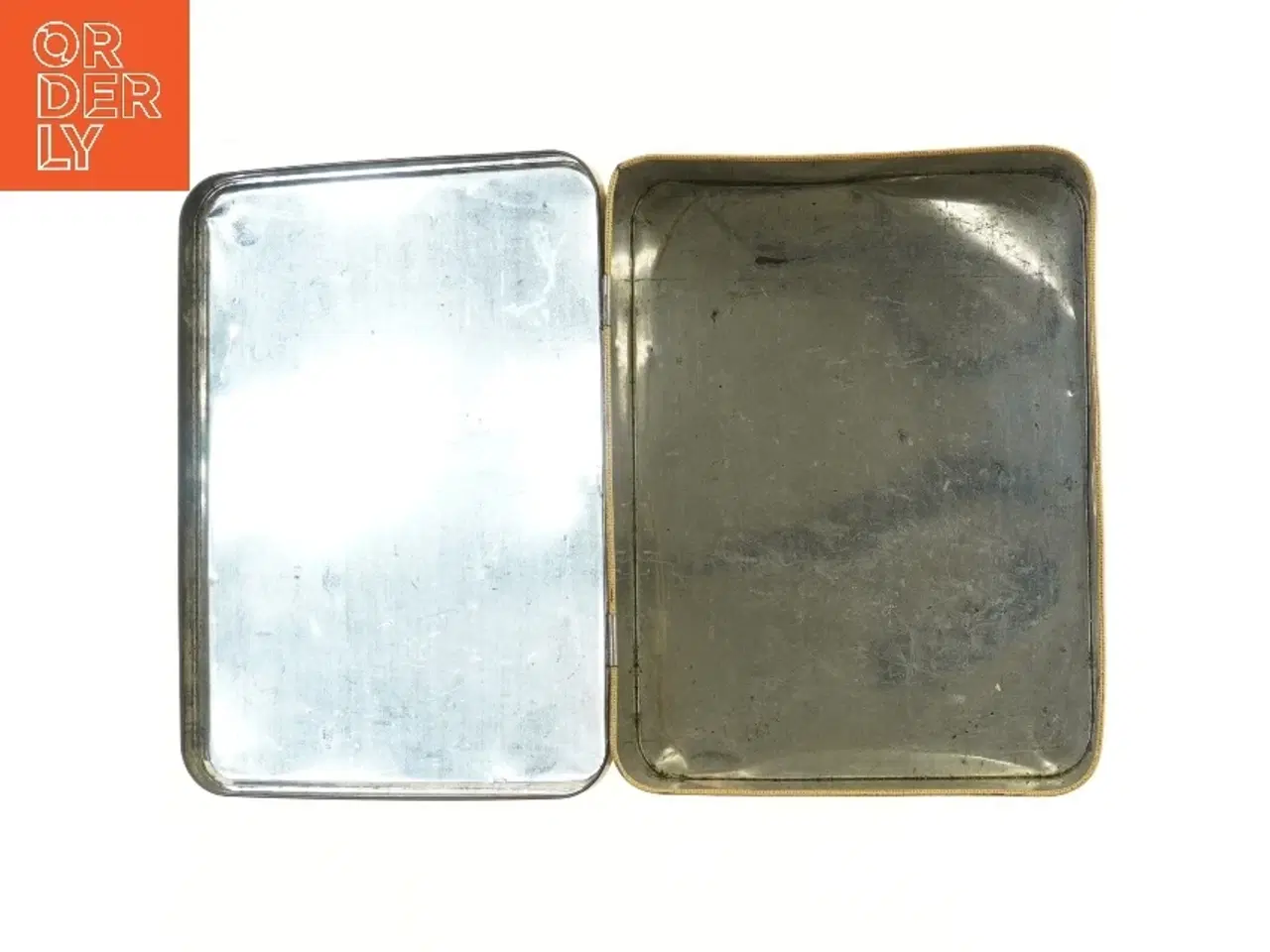 Billede 3 - Vintage dåse med broderet design (str. 24x18x10 cm)