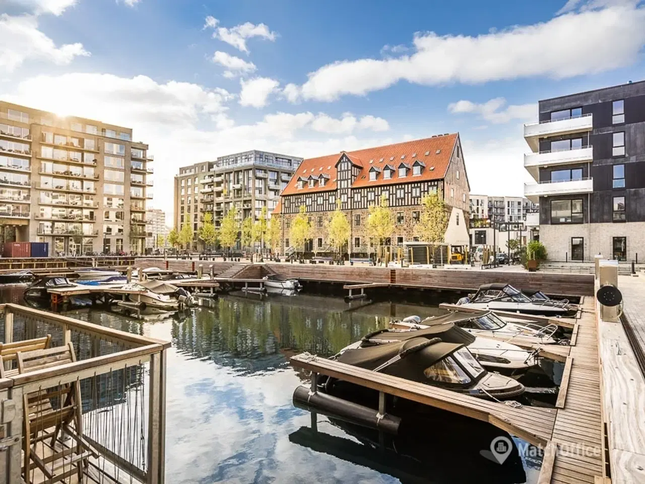 Billede 1 - Citykontor i Københavns nye kanalby med egen bådplads og p-kælder