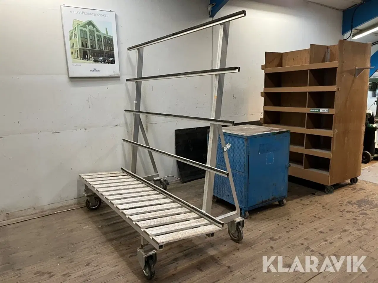 Billede 4 - Arbejdsbord, pladevogn og materielvogn