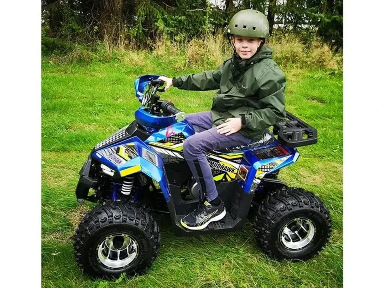 Billede 2 - ATV Mudhawk 110cc – Blå | Klar til action for de yngste eventyrere!