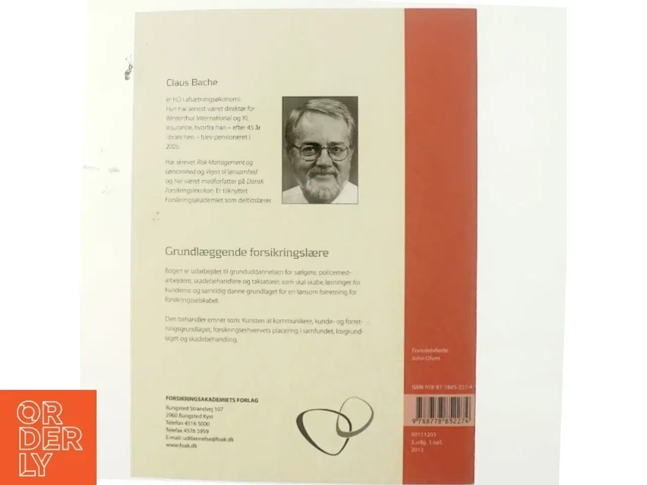 Billede 3 - Grundlæggende forsikringslære af Claus Bache (Bog)