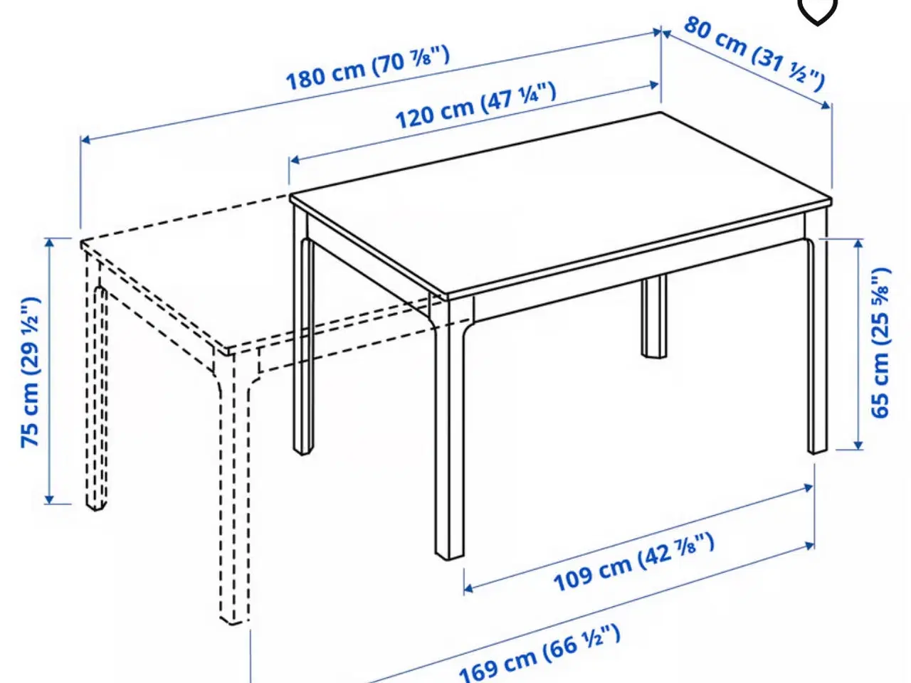 Billede 7 - Ikea Spisebord