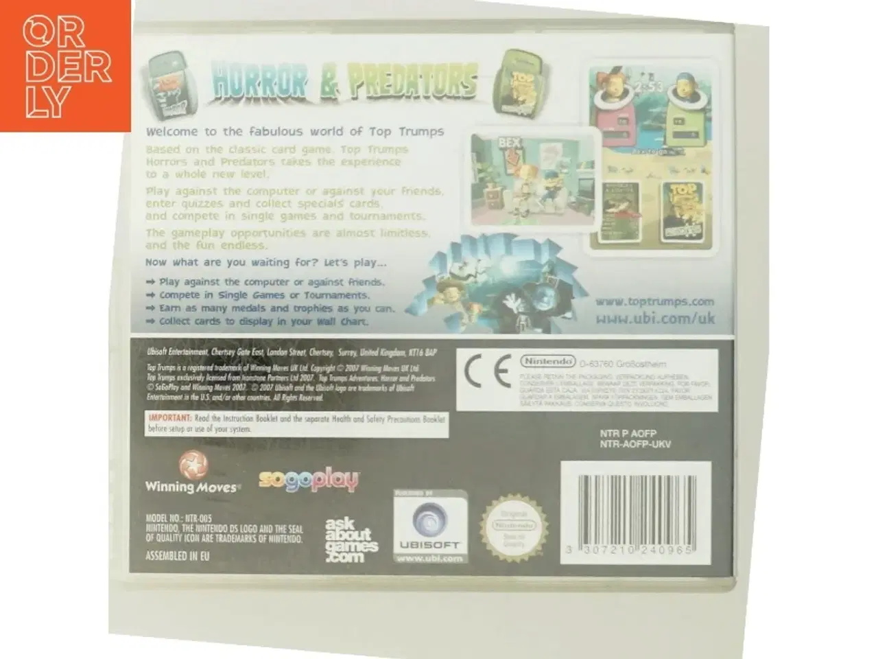 Billede 3 - Top Trumps: Horror & Predators til Nintendo DS fra Winning Moves