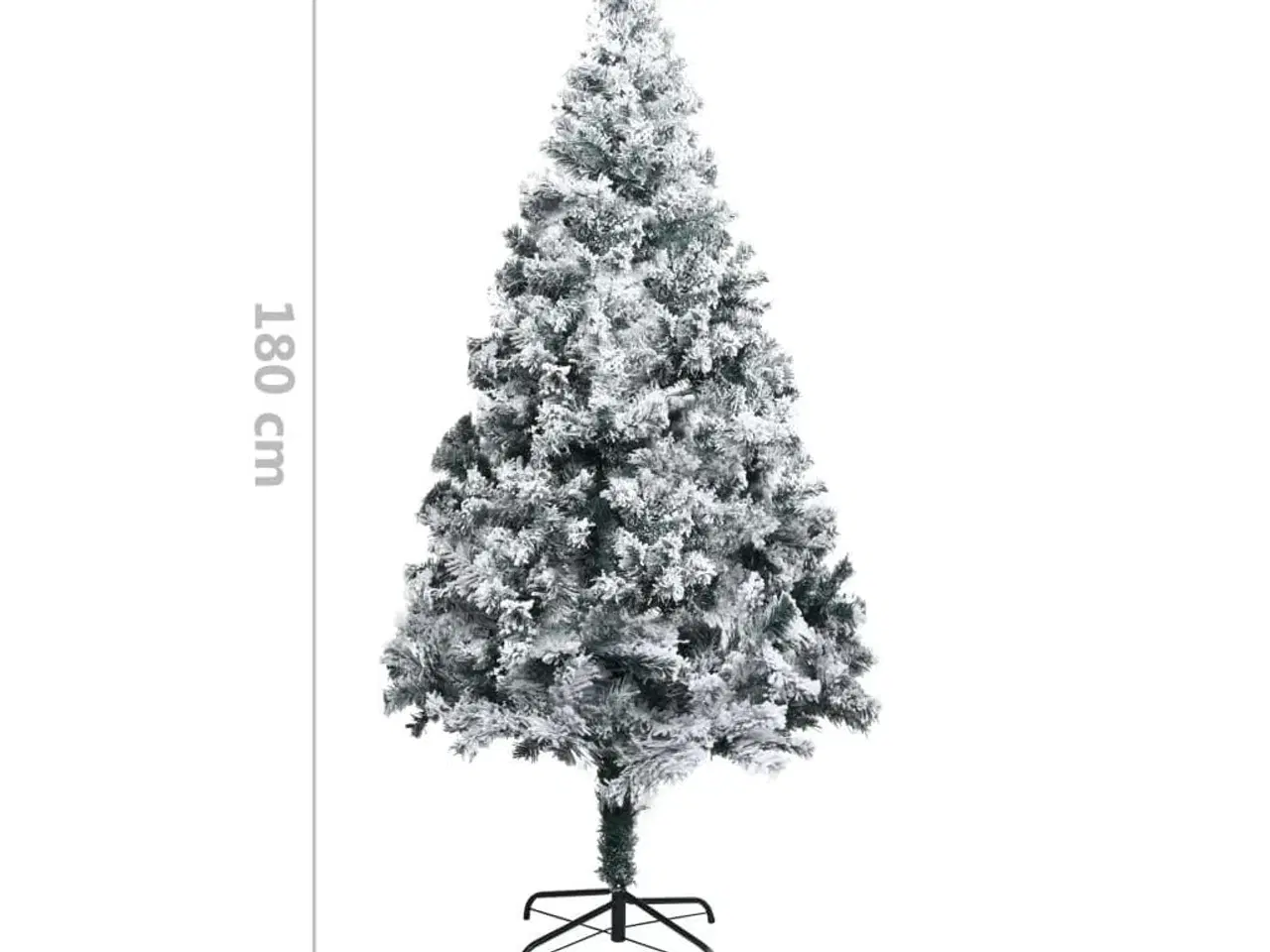Billede 6 - Kunstigt juletræ med sne 180 cm PVC grøn