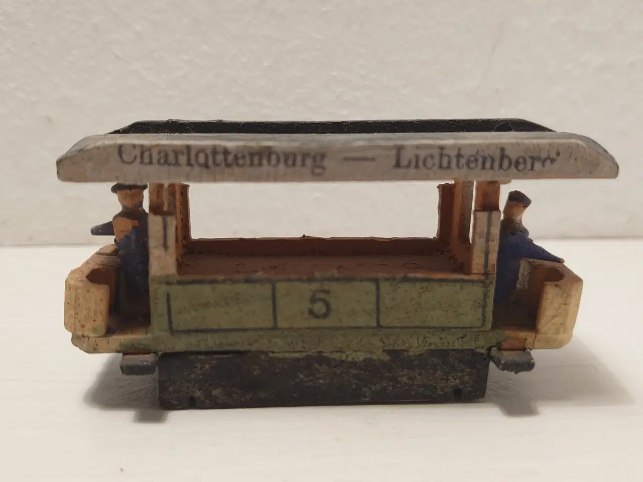 Billede 1 - Erzgebirge:Sporvogn m. 2 personer. Ca.1920