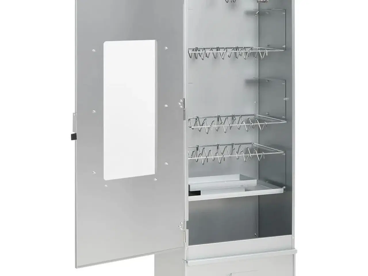 Billede 6 - Rygeovn med røgflis 44,5x29x110 cm galvaniseret stål