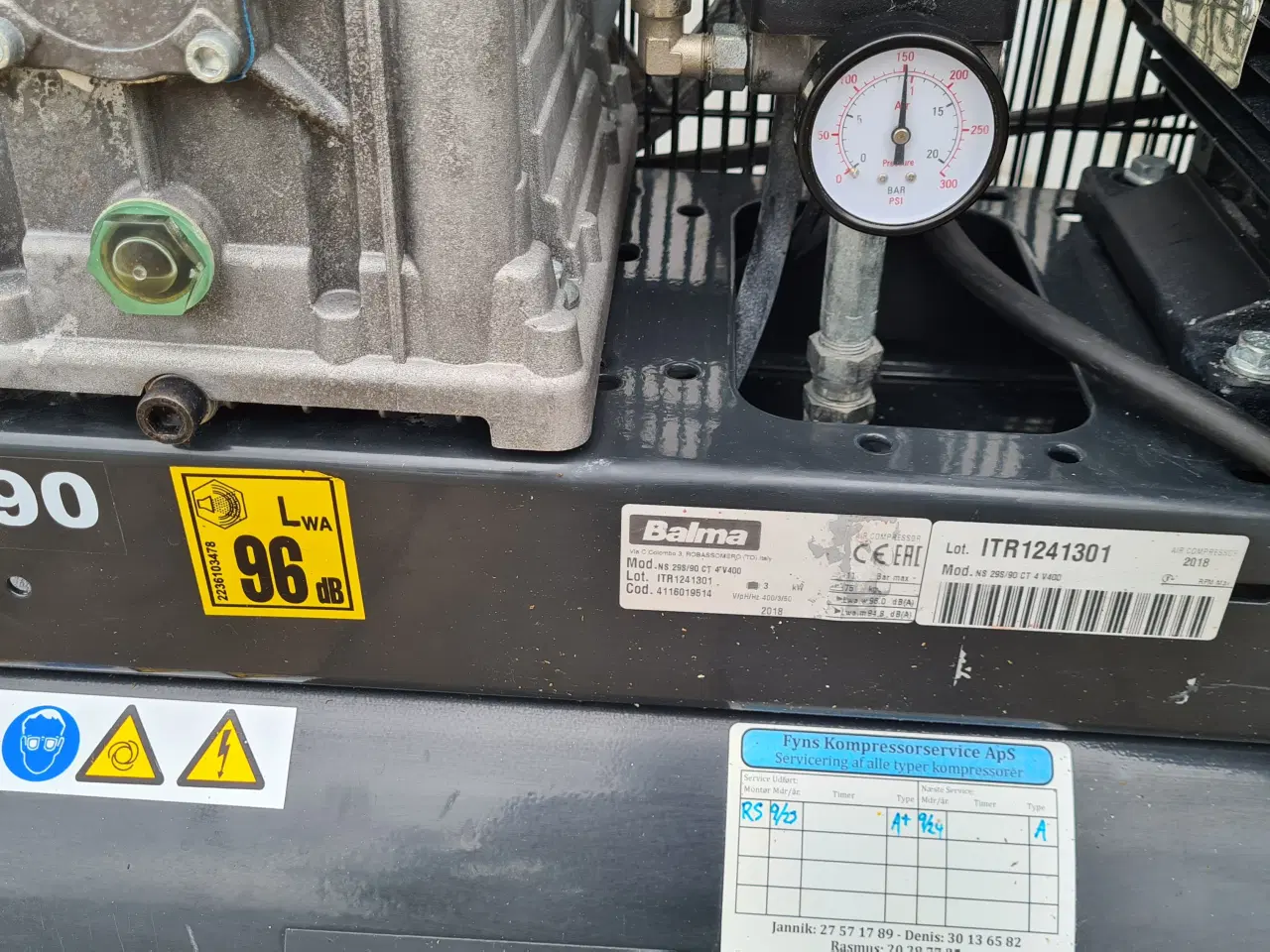 Billede 5 - Balma Lt.90 4.Hp kompressor. 
