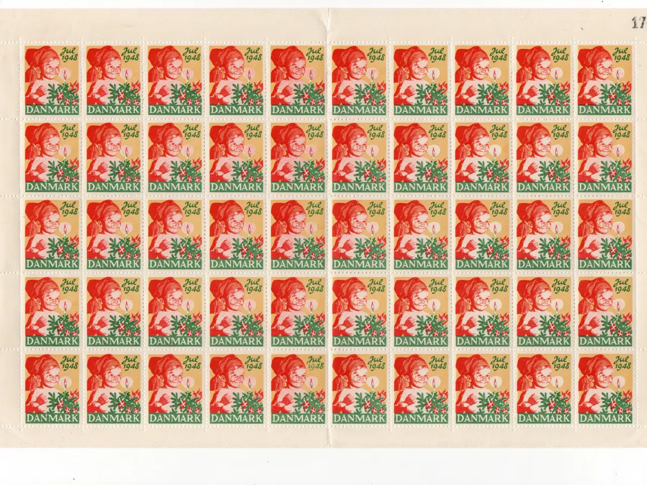 Billede 1 - Juleark helark 1948 DK