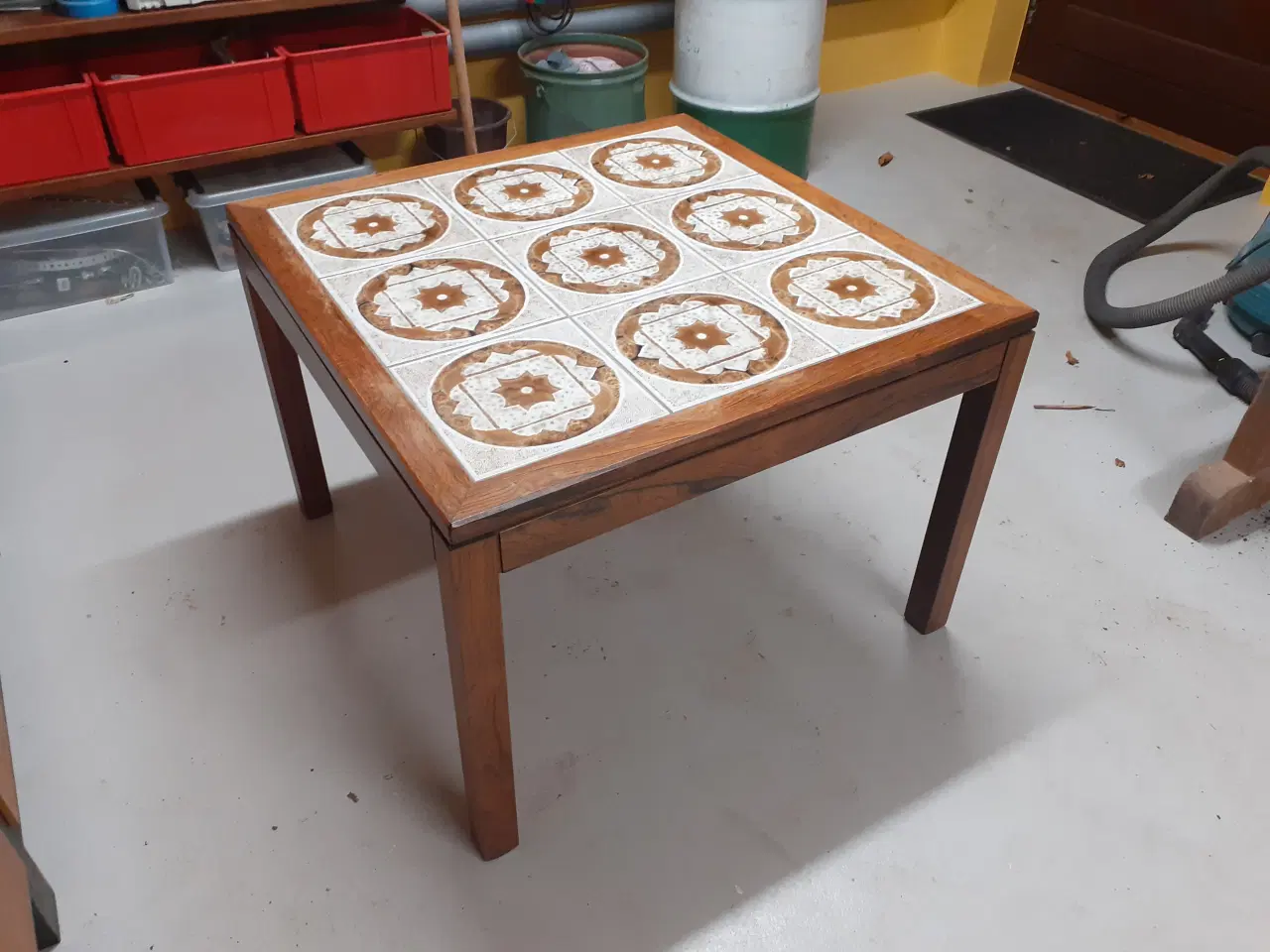 Billede 1 - 2 sofaborde med kakler i palisander