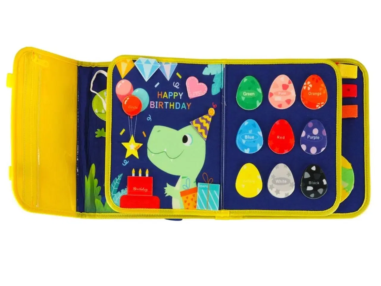 Billede 9 - Sanse-montessori aktivitetsboard i rygsagtskuffert – blå