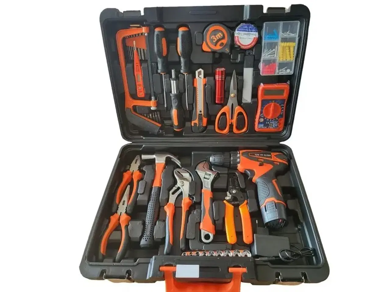 Billede 1 - Værktøjskuffert m. bl.a. skruemaskine.