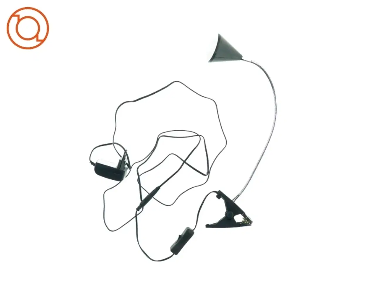 Billede 1 - sengelampe med klips fra Sartano (str. 48 cm)