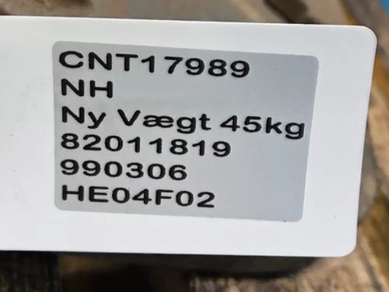 Billede 9 - New Holland Traktor Frontvægt 45 Kg