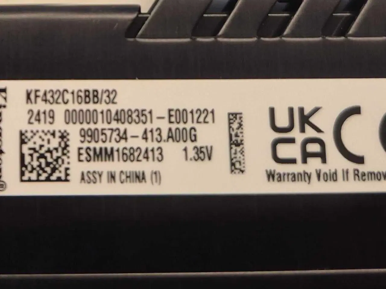 Billede 2 - Kingston FURY Beast DDR4 32GB 3200MHz