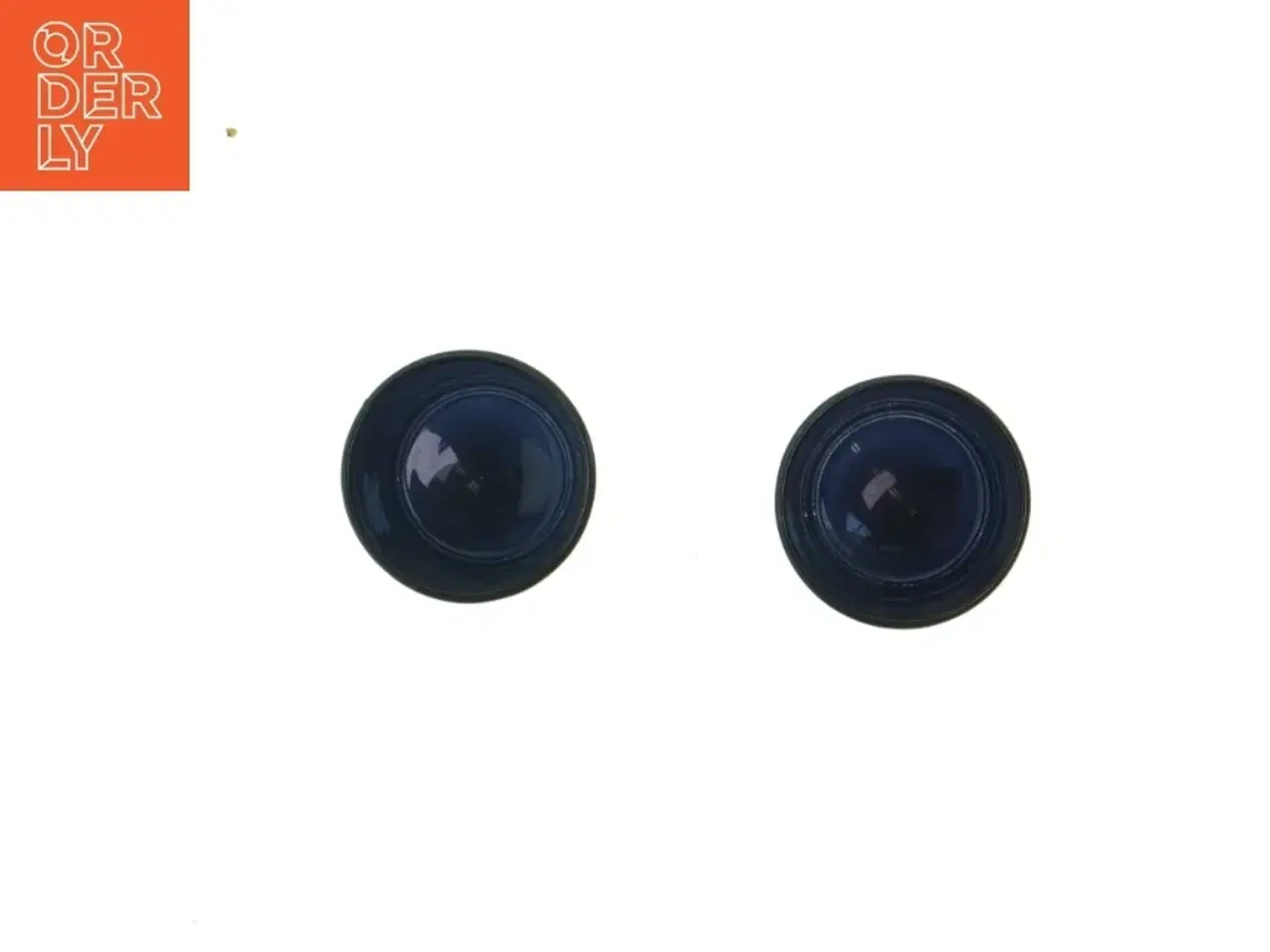 Billede 2 - To stearinlys med edderkopmønster (str. 7x5,5 cm)