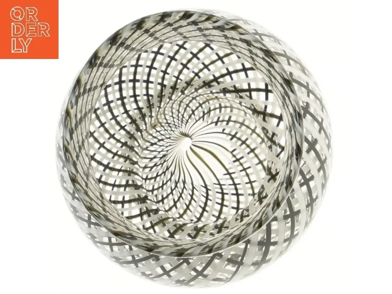 Billede 2 - Glasvase med spiraldesign (str. 19 cm)