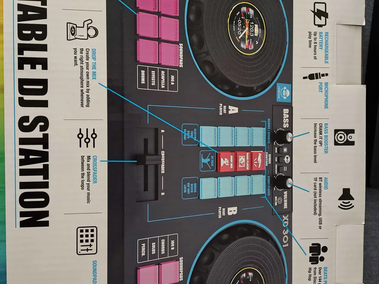 Billede 2 - Dj mixer idance xd-301 til børn