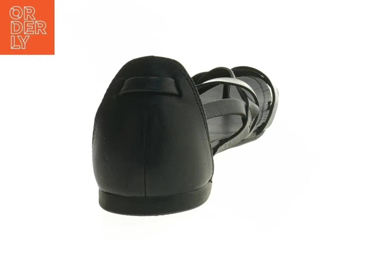 Billede 2 - Sorte Vagabond Izzy-lædersandaler i str. 41