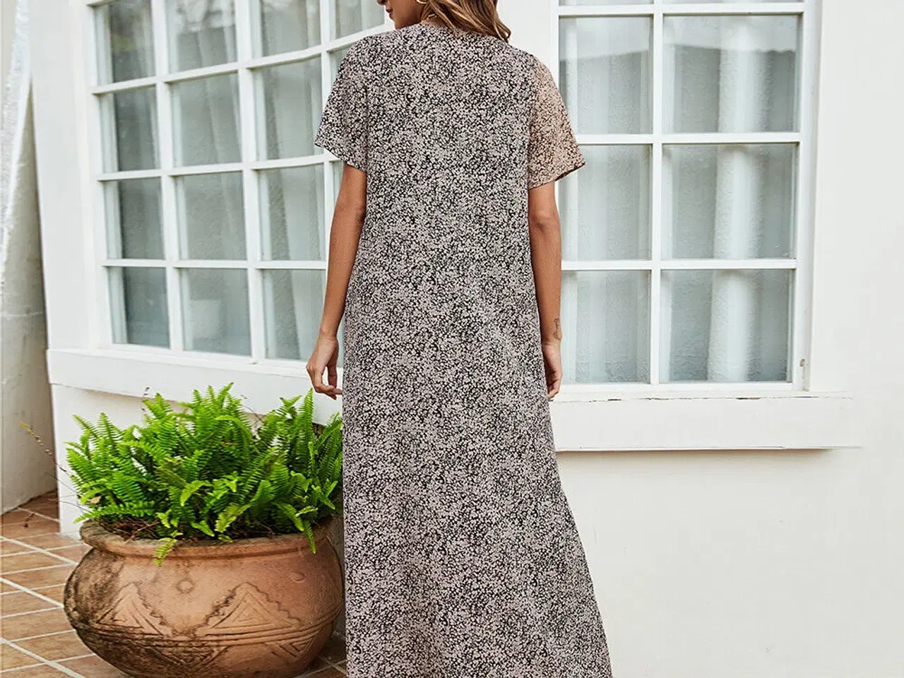 Billede 2 - Kjole-Tynd Boho kjole-Lang Kaftkan/evt. fest kjole