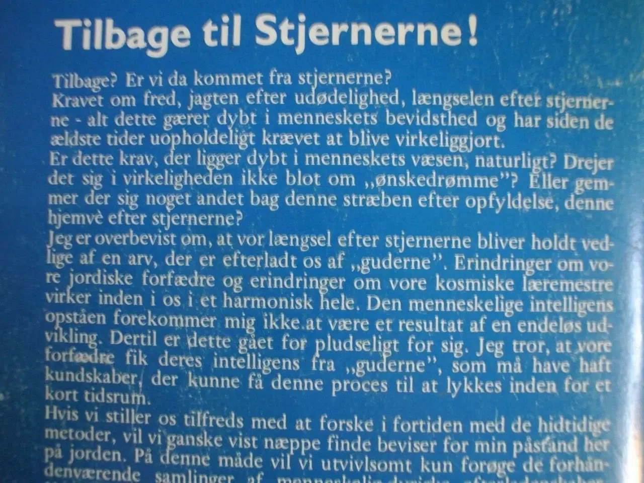 Billede 2 - tilbage til stjernerne, af erich von däniken, emne