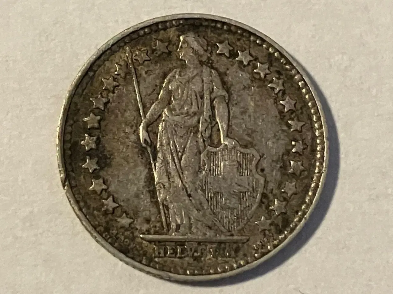 Billede 2 - 1/2 Franc 1908 Switzerland