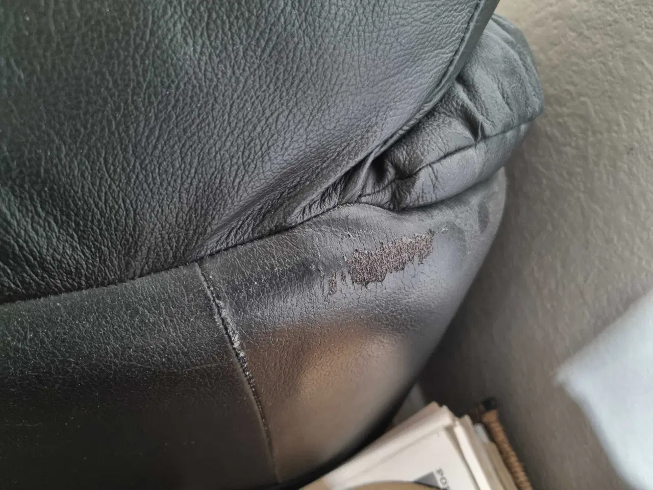 Billede 2 - Lædersofa, sort