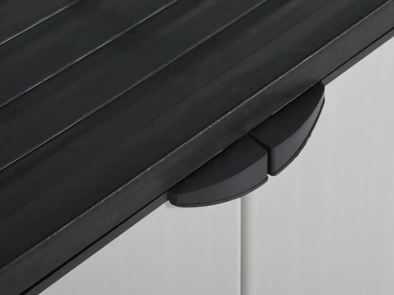 Billede 6 - Opbevaringsskab til haven 68x40x85 cm 1 hylde grå og sort