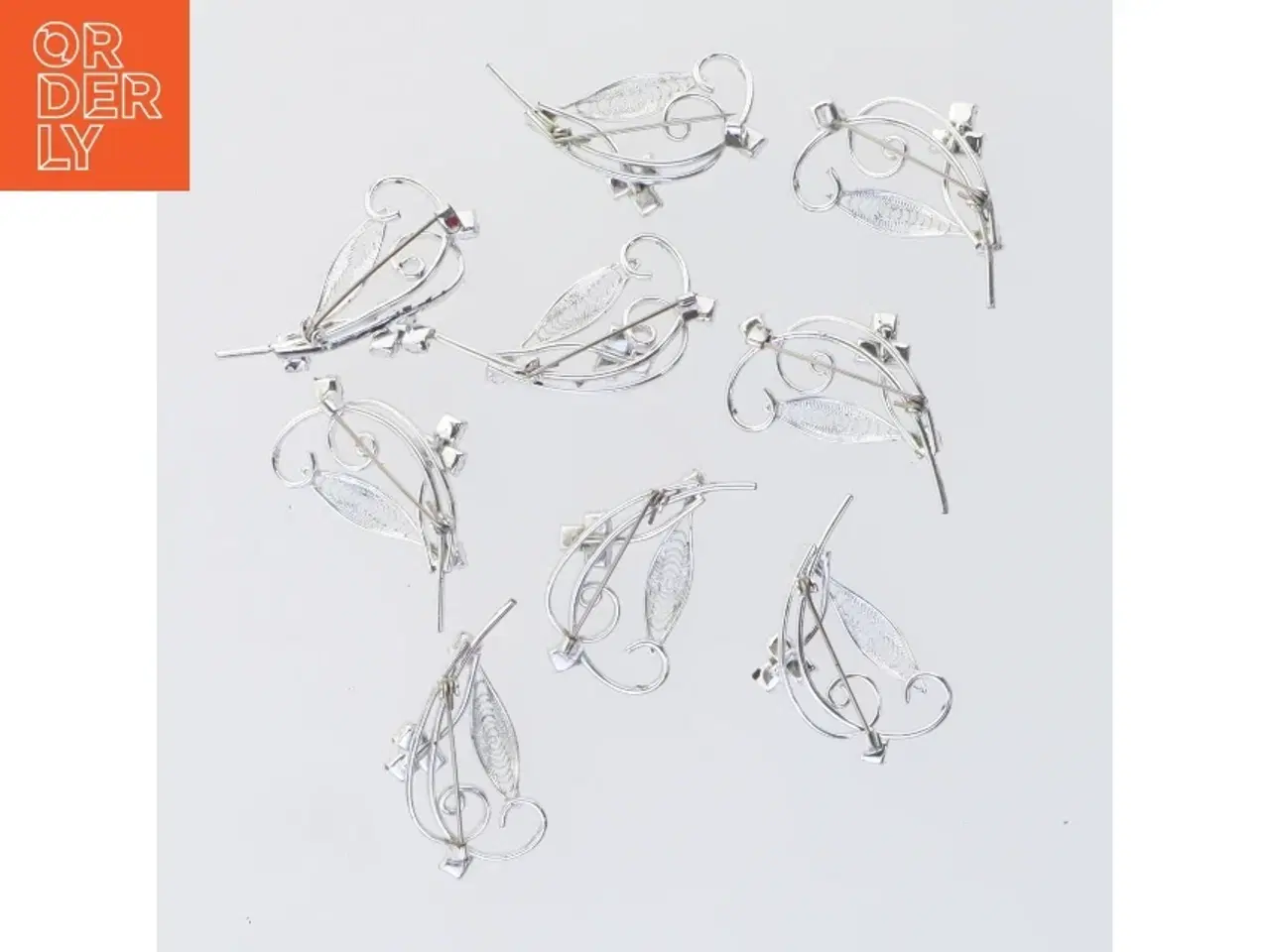 Billede 4 - Hårspænder med rhinsten (str. 4 x 4 cm)