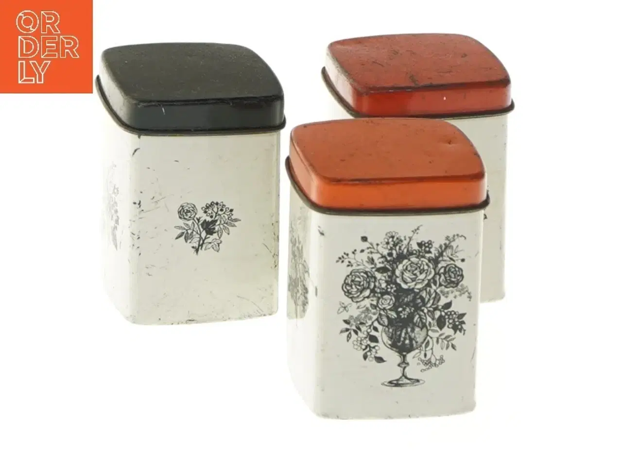 Billede 1 - Små dekorative IRA opbevaringsbokse fra Ira (str. 3 stk 7x5 cm)