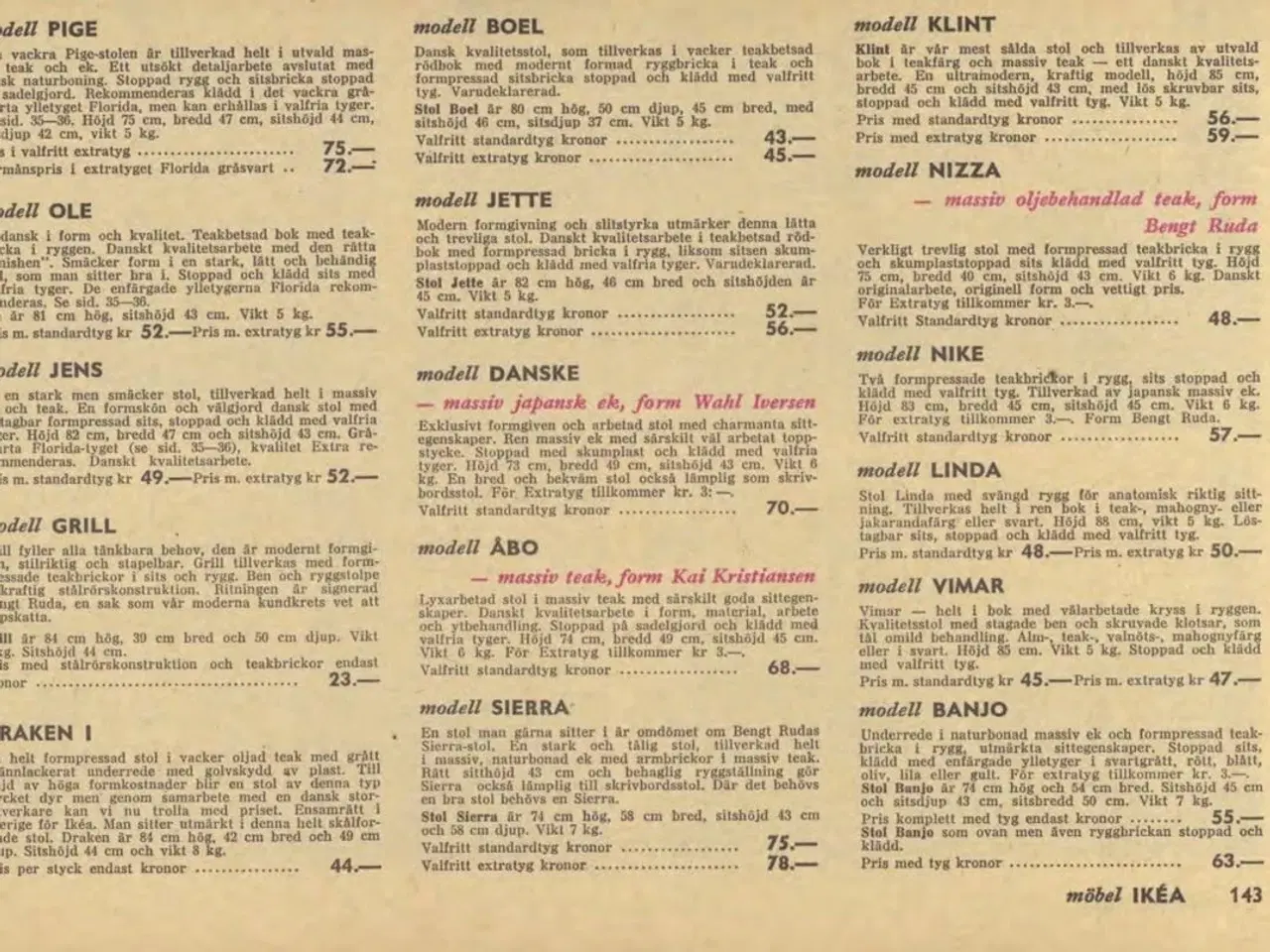 Billede 3 - Vintage IKEA Klint stole