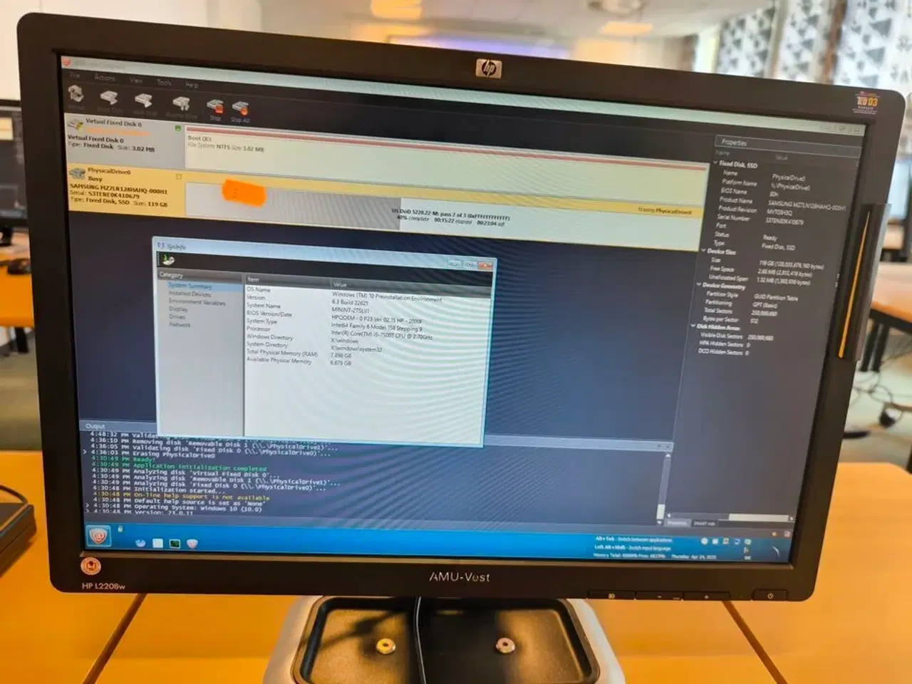 Billede 4 - Skærm 22" m. tastatur HP L2206w (PC medfølger ikke)