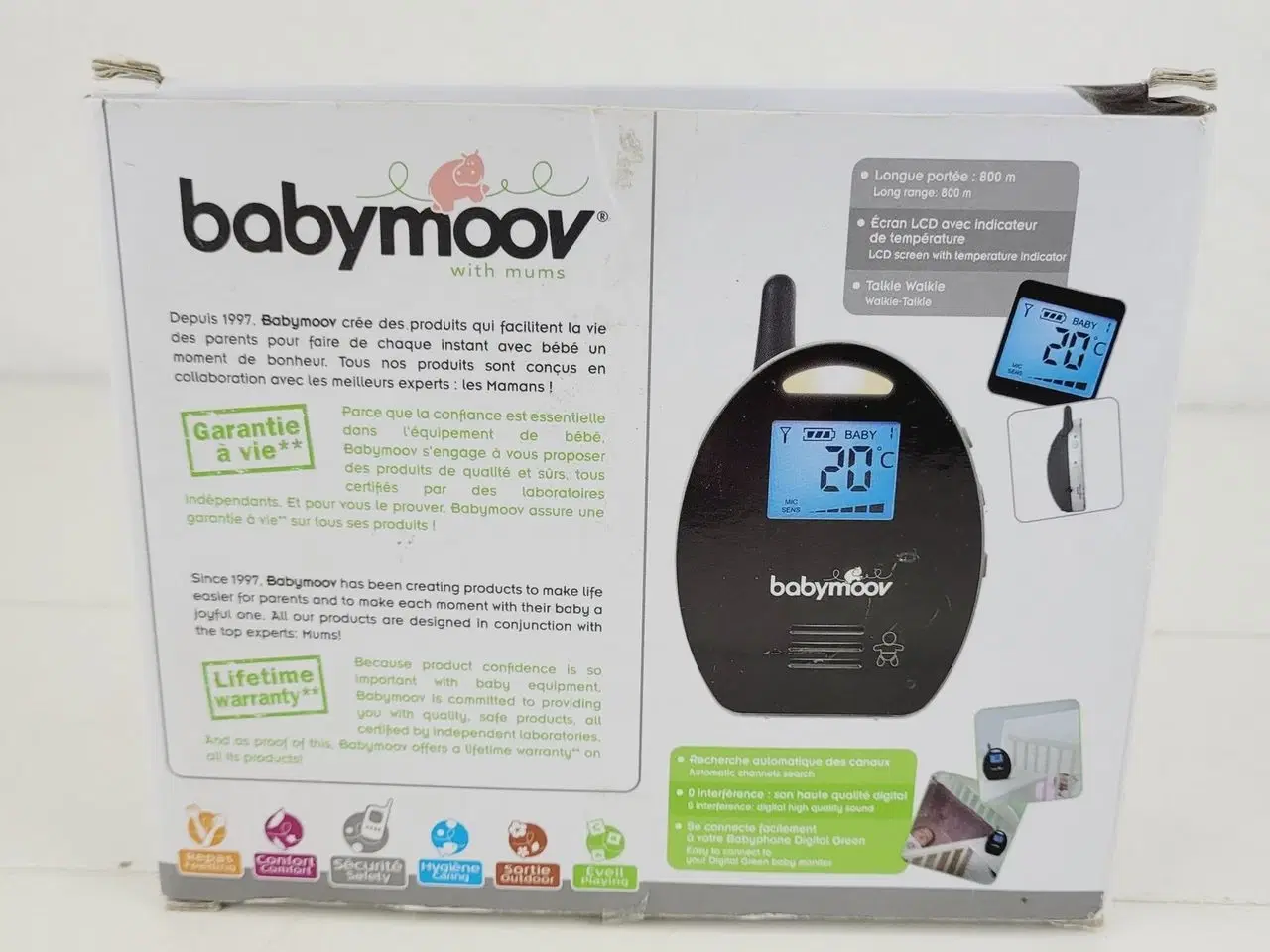 Billede 2 - Ekstra Babyenhed til BabyMoov Digital Green Alarm