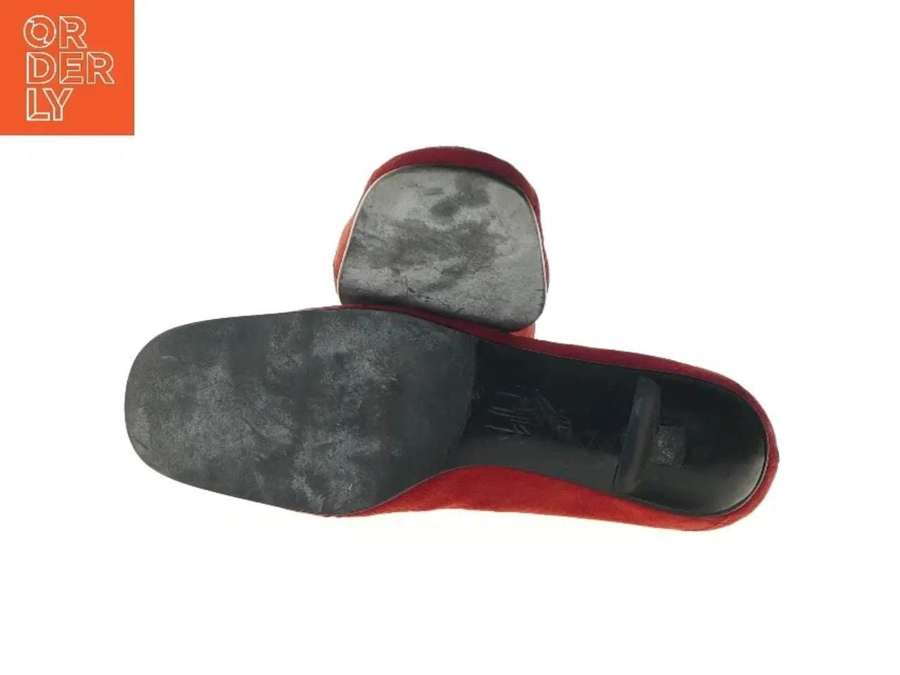 Billede 4 - Røde ruskindsko med rem fra billi bi (str. 37 )