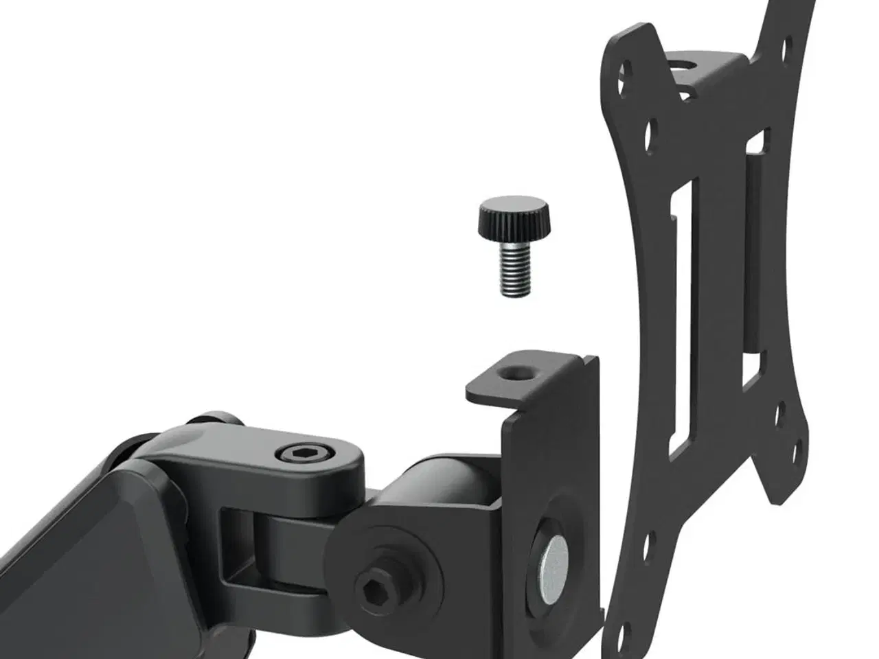 Billede 9 - Maclean MC-136 dobbelt skærmholder med gasfjeder 17–32" – sort