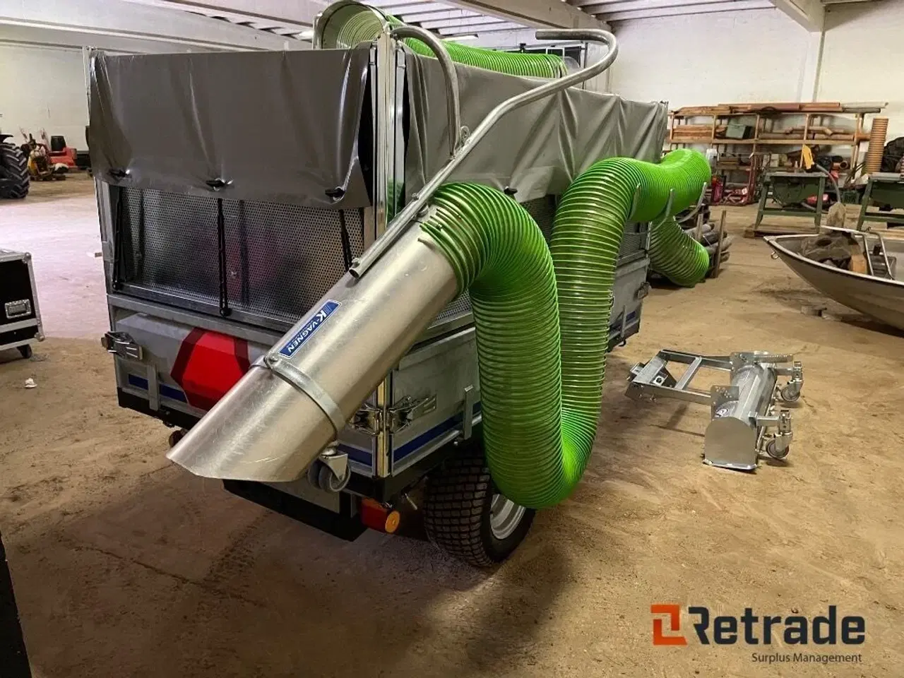 Billede 5 - - - - K-Vagnen K-Sugen løvsuger på trailer