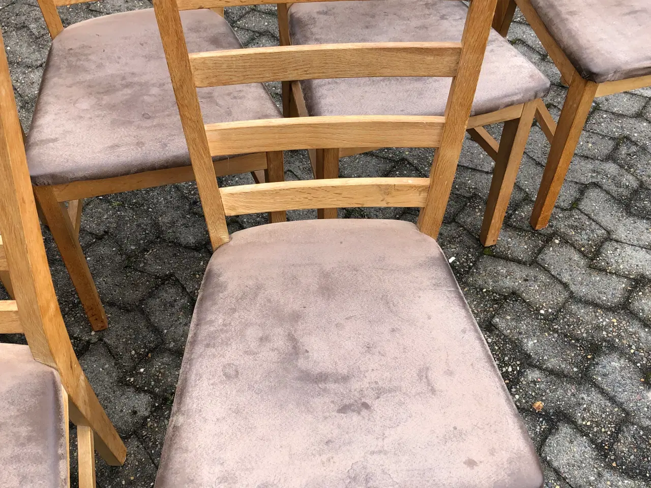 Billede 5 - Spisebordsstole i egetræ