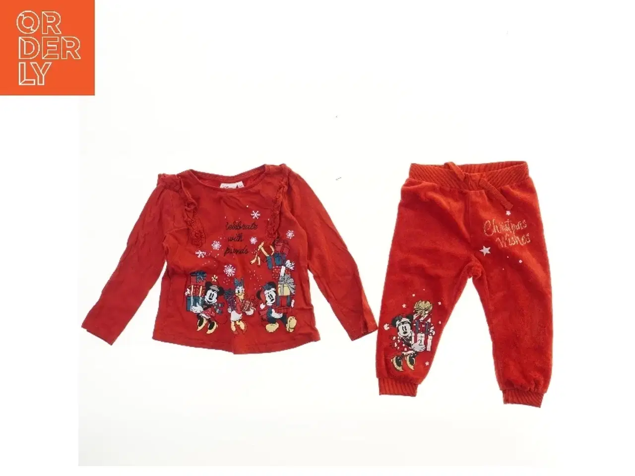 Billede 1 - Rødt julesæt med Disney-motiv fra Disney (str. 104)