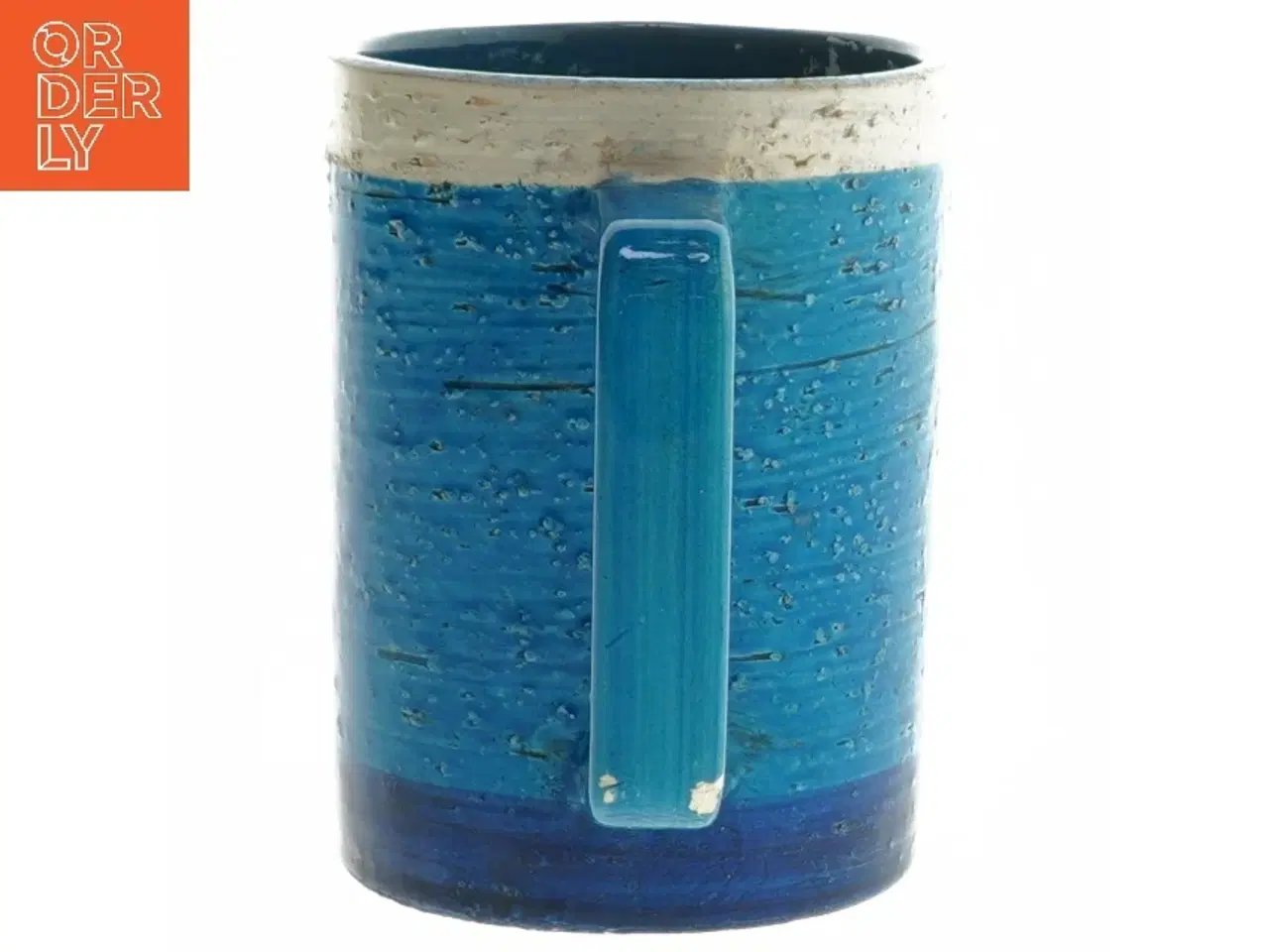 Billede 2 - Blå keramikkrus (str. Ø 9 cm højde 12 cm)